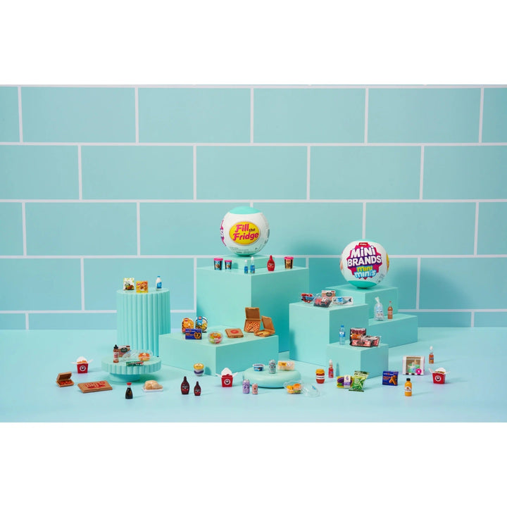 1 Cápsula Surpresa ZURU Mini Brands Fill The Fridge — 11 Itens Colecionáveis