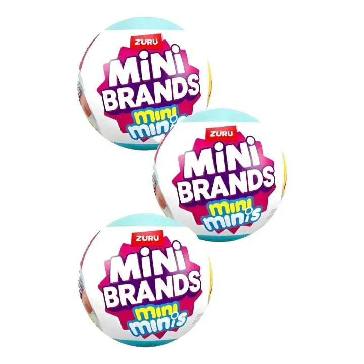3 Cápsulas Surpresa ZURU Mini Brands Fill The Fridge — 33 Itens Colecionáveis