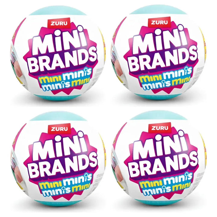 4 Cápsulas Surpresa ZURU Mini Brands Fill The Fridge — 44 Itens Colecionáveis