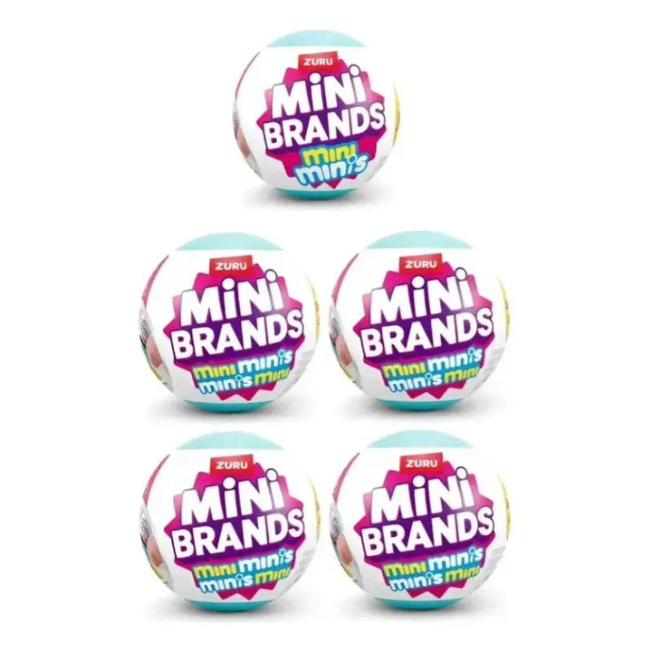 5 Cápsulas Surpresa ZURU Mini Brands Fill The Fridge — 55 Itens Colecionáveis