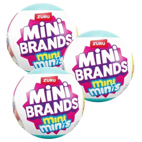 3 Cápsulas Surpresa ZURU Mini Brands Fill The Fridge — 33 Itens Colecionáveis