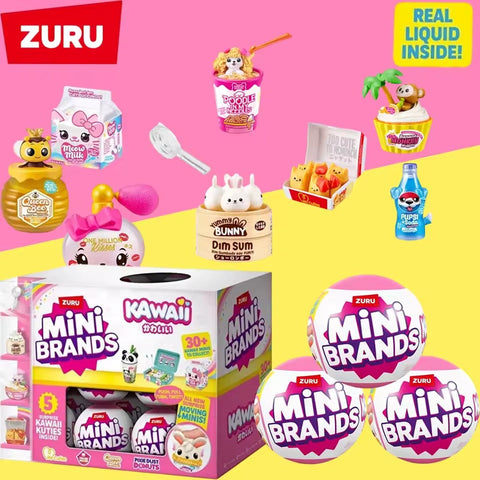 Caixa Mini Brands Kawaii + 4 Itens Raros Exclusivos